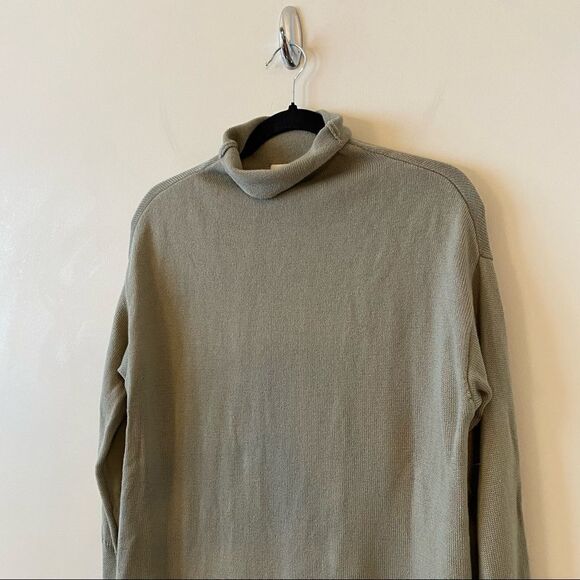 ARITZIA-WILFRED Cyprie Long Sweater-Dry Green Basil (Size:Small) - Picture 7 of 16